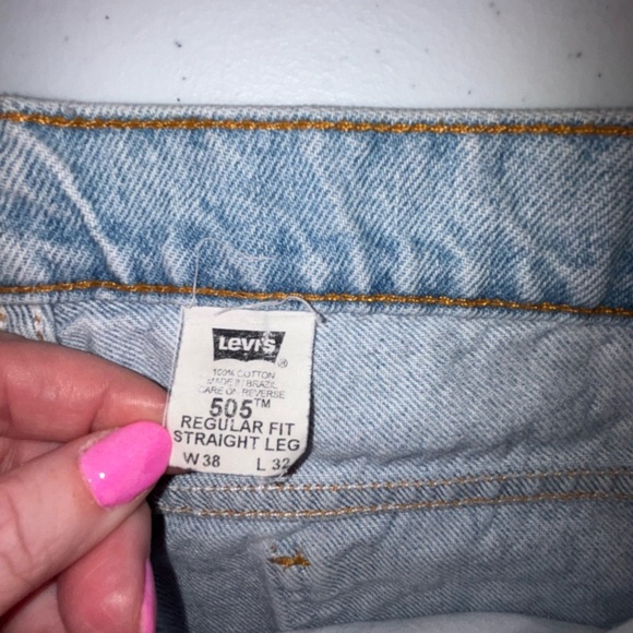 Levi's Men's Straight Jeans in Light Blue - Picture 4 of 9